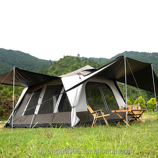 8-10Persons large size waterproof Camping tents Customized Glamping Family Camping Beach Outdoor Automatic Tent