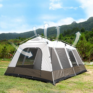 Custom Brand Foldable Easy Automatic Pop Up Family tent Awning Oxford Hiking Glamping Camping Outdoor Tent for 8-10persons