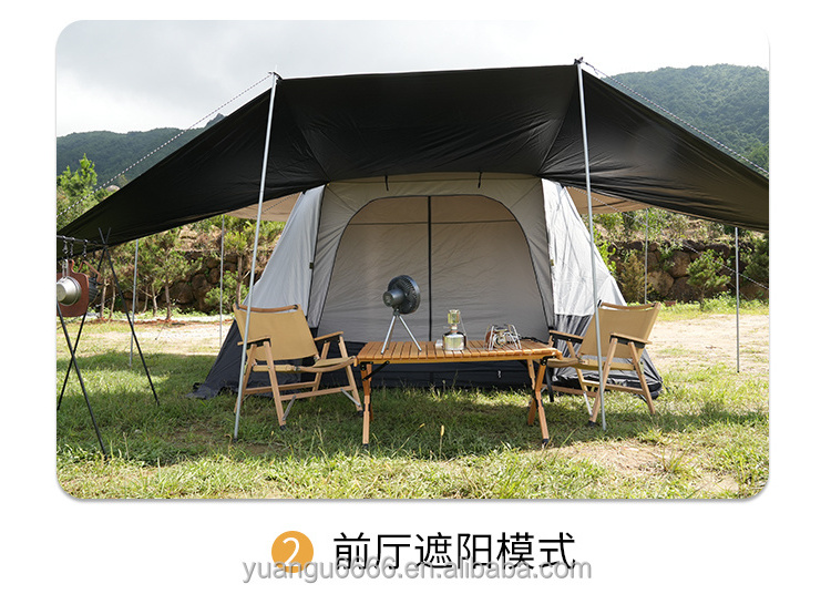 Custom Brand Foldable Easy Automatic Pop Up Family tent Awning Oxford Hiking Glamping Camping Outdoor Tent for 8-10persons