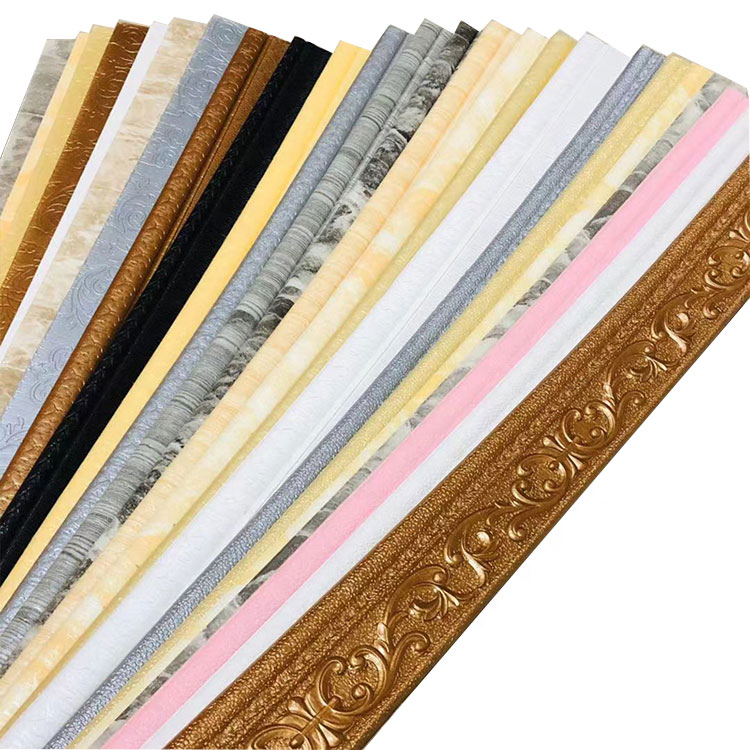 Home Decor Self-adhesive  DIY Waistline Sticker wall panels 3D self adhesive Wallpaper Border Baseboard Foam