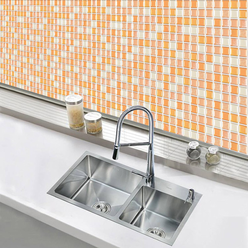 kitchen and bathroom 3D peel and stick backsplash mosaic kitchen wall sticker tiles