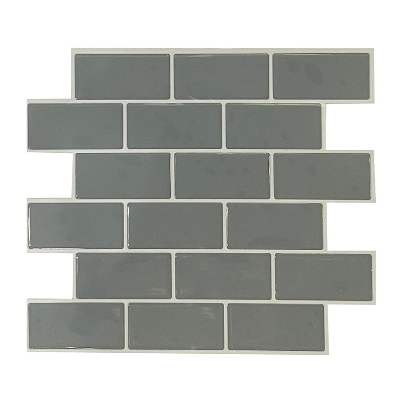 3D peel and stick tiles sticker bathroom self adhesive waterproof wallpaper for shower mosaic tile