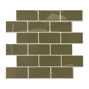 3D peel and stick tiles sticker bathroom self adhesive waterproof wallpaper for shower mosaic tile