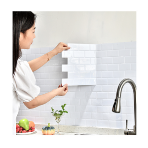 Peel and Stick Mosaic Tile Bathroom Tile Stickers 3D Wallpaper Home Decoration Backsplash Adhesive Sheet