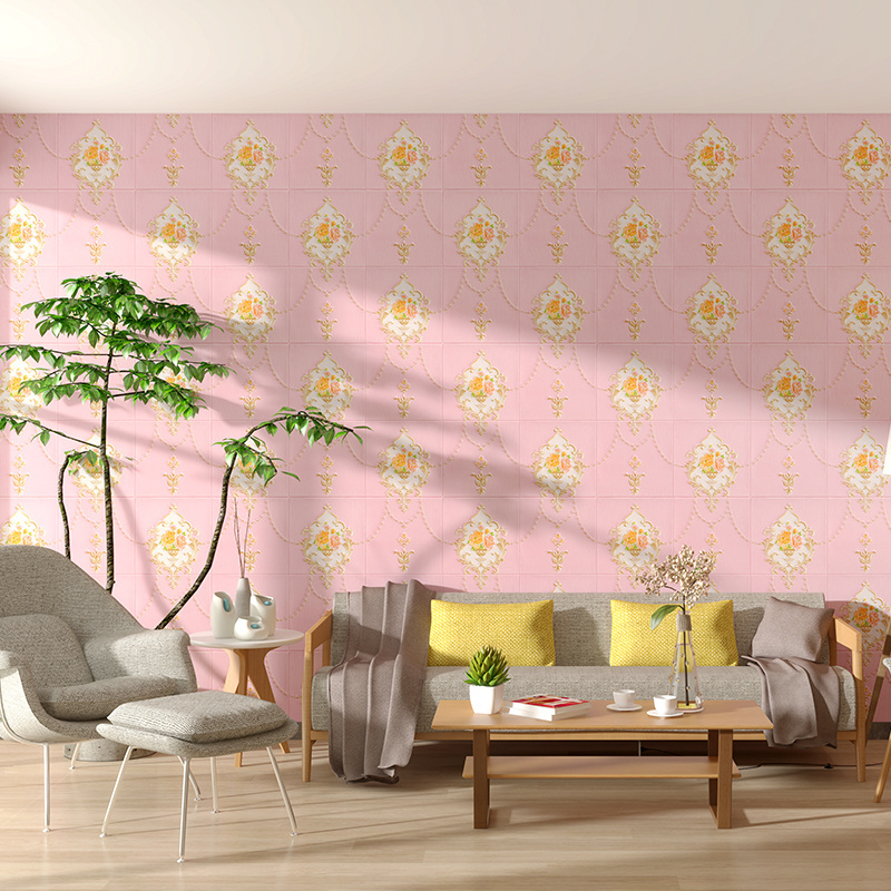 3d Home Decoration Self Adhesive Peel And Stick Wallpapers Coating Sticker Foam Wall Paper  living room Wallpaper Brick