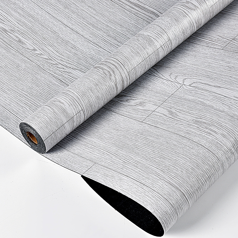 China factory supply piso vinilico adesivo vinyl wood grain cheap indoor flooring roll peel and stick vinyl floor tile