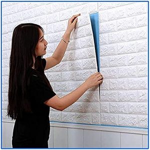 Factory supply hot selling cheap price peel and stick 3D foam brick wallpaper white brick wallpaper