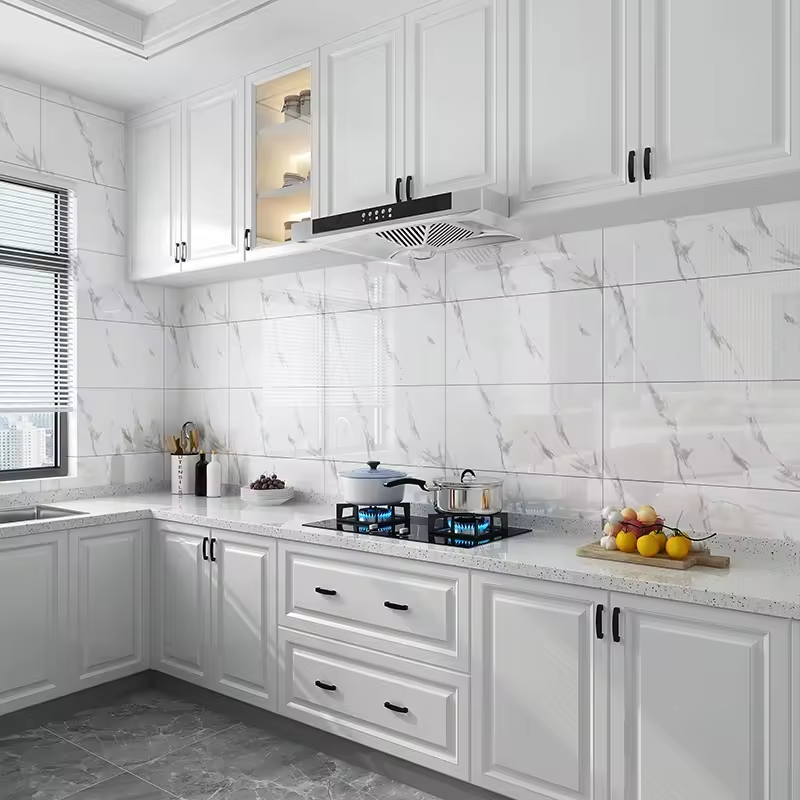 China Factory Supply Self Adhesive Peel and Stick XPE and PVC Marble Wall Tile Panels for Kitchen Bathroom