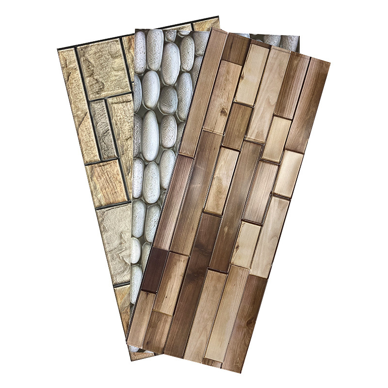 PVC Faux Brick Panels Siding Self adhesive 3D Wall Panel Stone wall Cladding  Indoor & Outdoor Wall Decoration