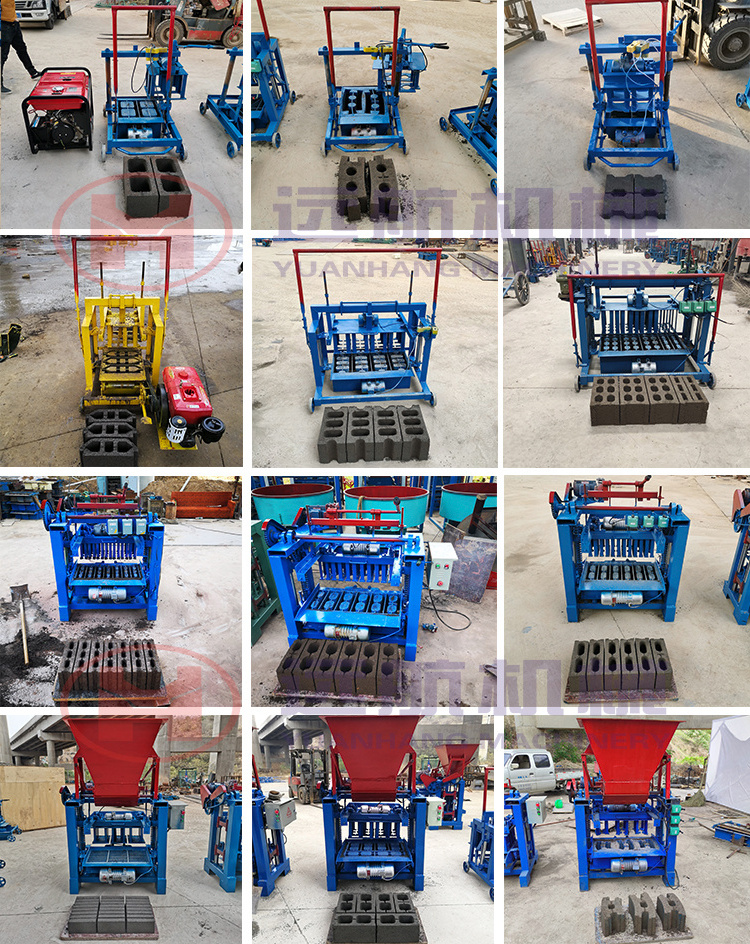 Automatic Hollow sand paving laying moulding Concrete paver block cement brick making machine price