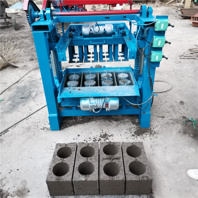 Diesel hollow cement paver manual layding mobile molding price concrete brick block making machine in ghana