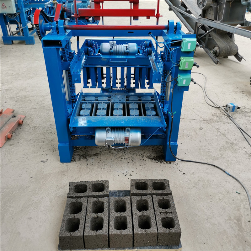 Diesel hollow cement paver manual layding mobile molding price concrete brick block making machine in ghana