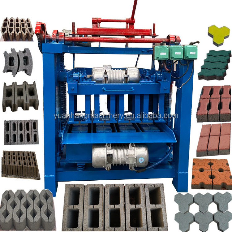 Automatic Hollow sand paving laying moulding Concrete paver block cement brick making machine price