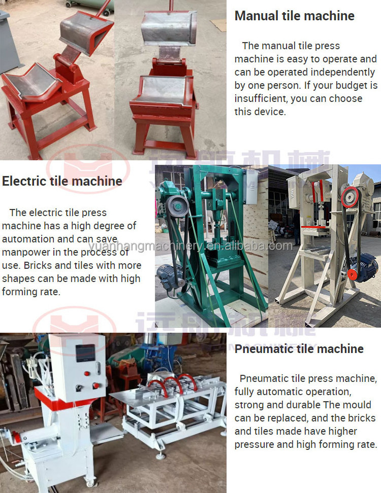 Hydraulic automatic clay mud earth soil roof tile roll forming machine paver press roofing tile making machine south africa