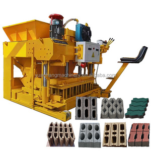 Mobile paving hollow concrete cement sand block maker Automatic Walking road bricks making machine lowest price