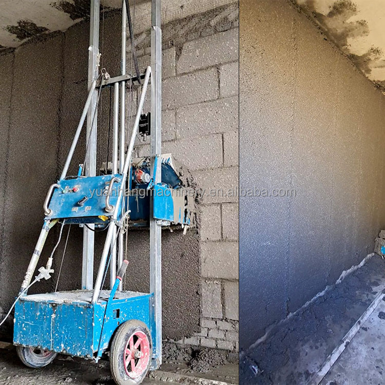 Automatic wall tools Fly ash gesso plastering Cement Sand Mortar Plaster Machine brick wall plastering Rendering machine price