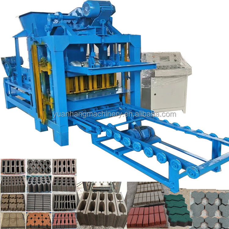 Hydraulic press road Paving brick cement block laying paver moulding concrete brick machine making automatic