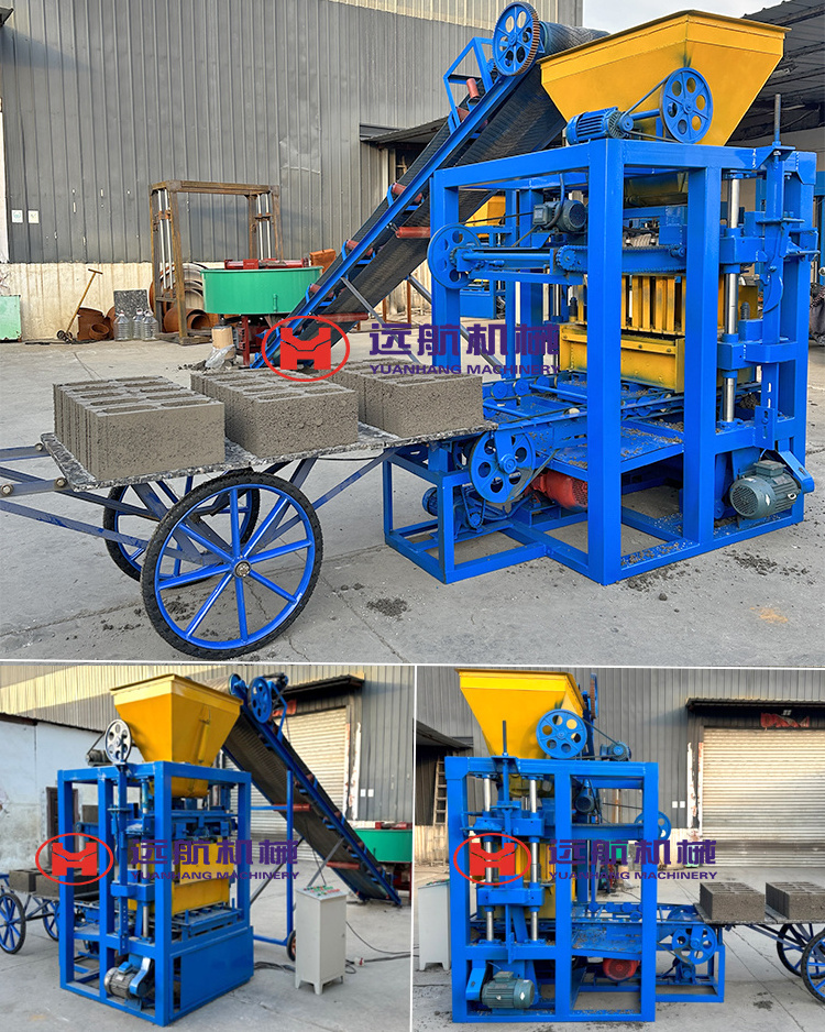 Fully automatic road pavement laying hollow blocks and brick maker moulding gypsum guatemala concrete block making machine