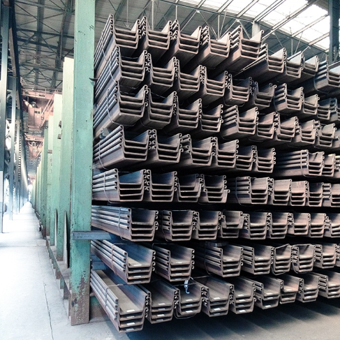 Competitive Price Corrugated 12m cofferdam Used z-shaped steel sheet pile