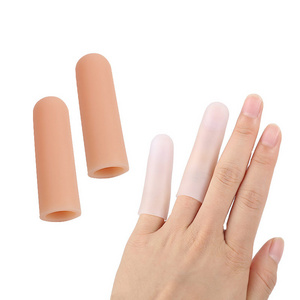 SEBS Finger Cover Blister Rubbing Pain Relief Soft Silicone Toe Tube Moisturizing Finger Protector Silicone Finger Cots