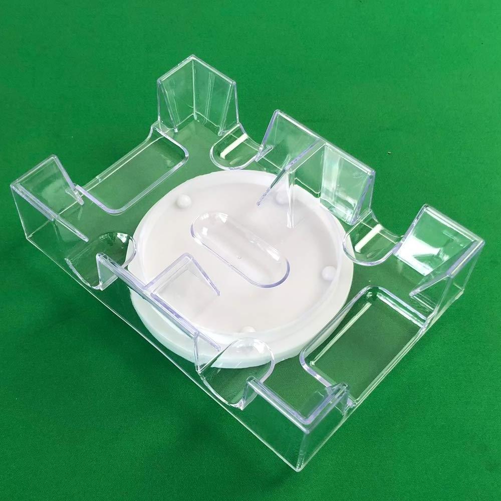 2 Deck Revolving Rotating Canasta Playing Card Tray