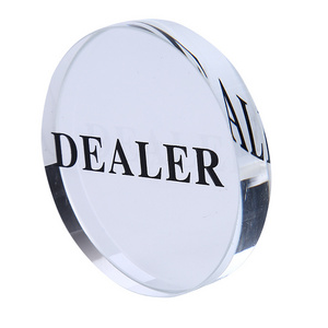 Casino Accessories  Acrylic Transparent Casino Dealer Buttons, Poker Dealer Buttons