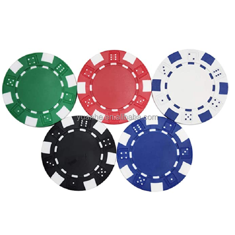 11.5g Texas Hold'em Casino Cheap Plastic PS Dice Poker Chips