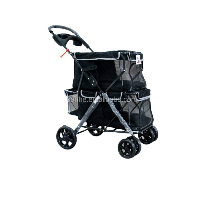 Double Decks Pet Dog Stroller