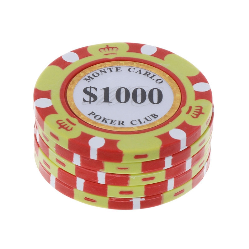 13.5g Casino Cheap Custom Sticker Clay Monte Carlo poker chips