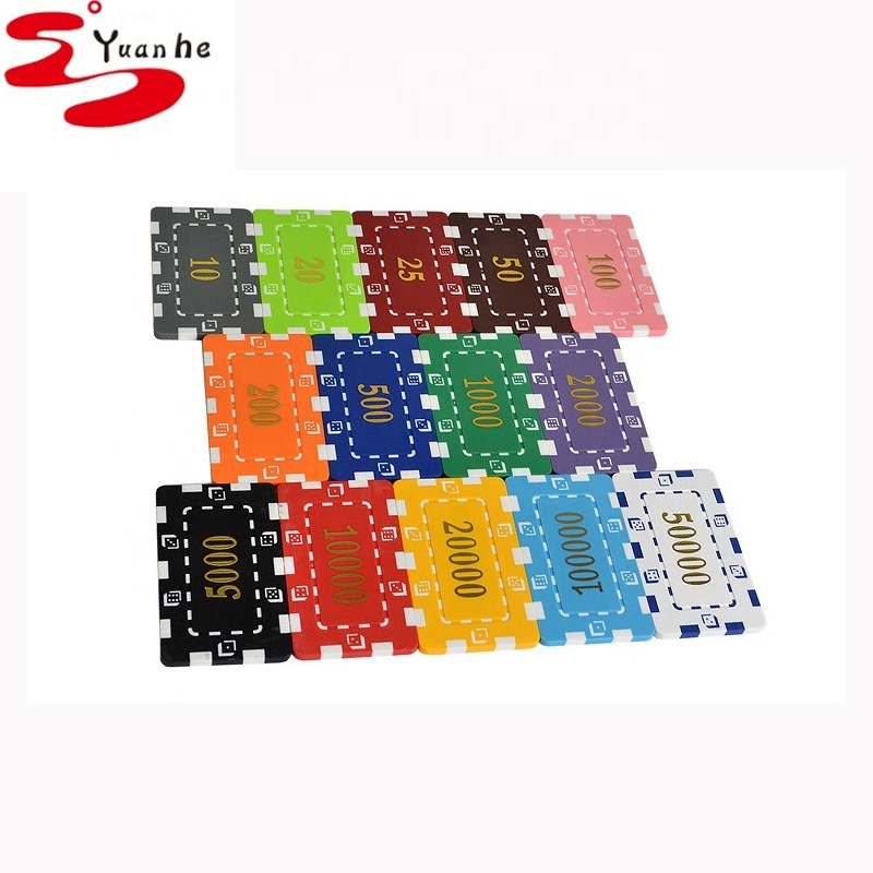 32g Rectangular Cheap Custom Plastic PS Casino Poker Chips