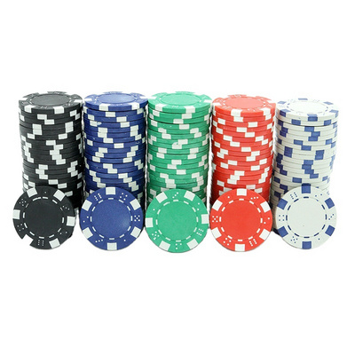 11.5g 40 x 3.3mm Texas Hold'em Dice Plastic PS Poker Chips