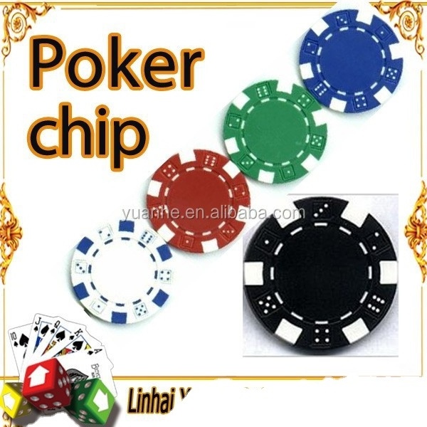 11.5g 40 x 3.3mm Texas Hold'em Dice Plastic PS Poker Chips