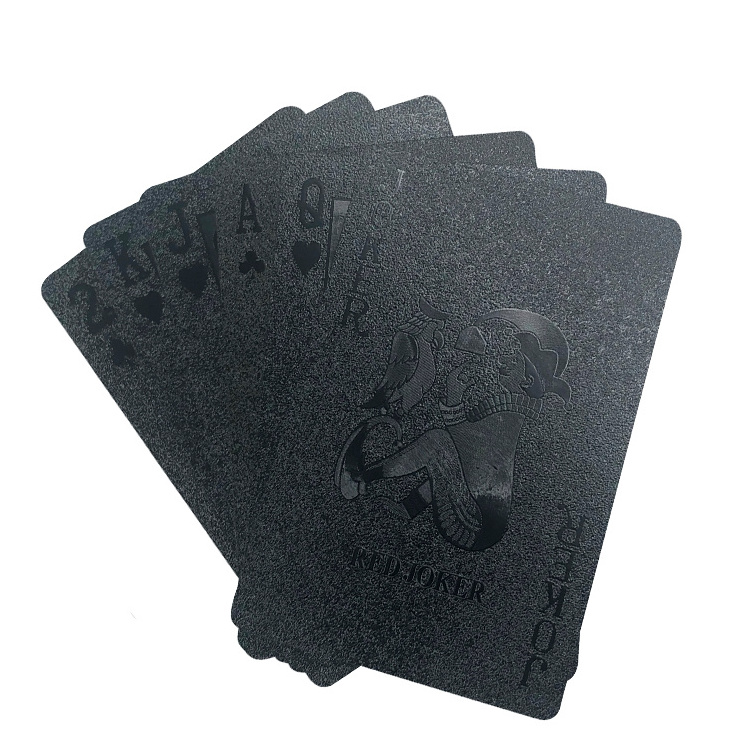 Luxury Cool Black Diamond Pattern Plastic Waterproof  Playing Cards