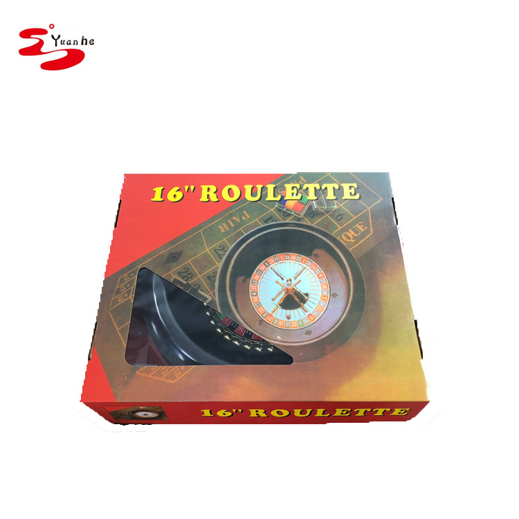 Deluxe 16 inch Professional Roulette Wheel Game Set with Playing Cards