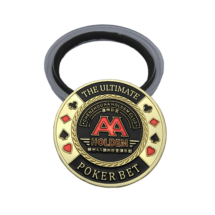 Card Guard Protector High Quality Metal Poker Chips (24 kt Gold Plated Finished) Poker Card Guard