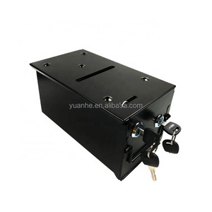 Homestyle Steel Rake Toke Drop Box with Bill Slot For Poker Table