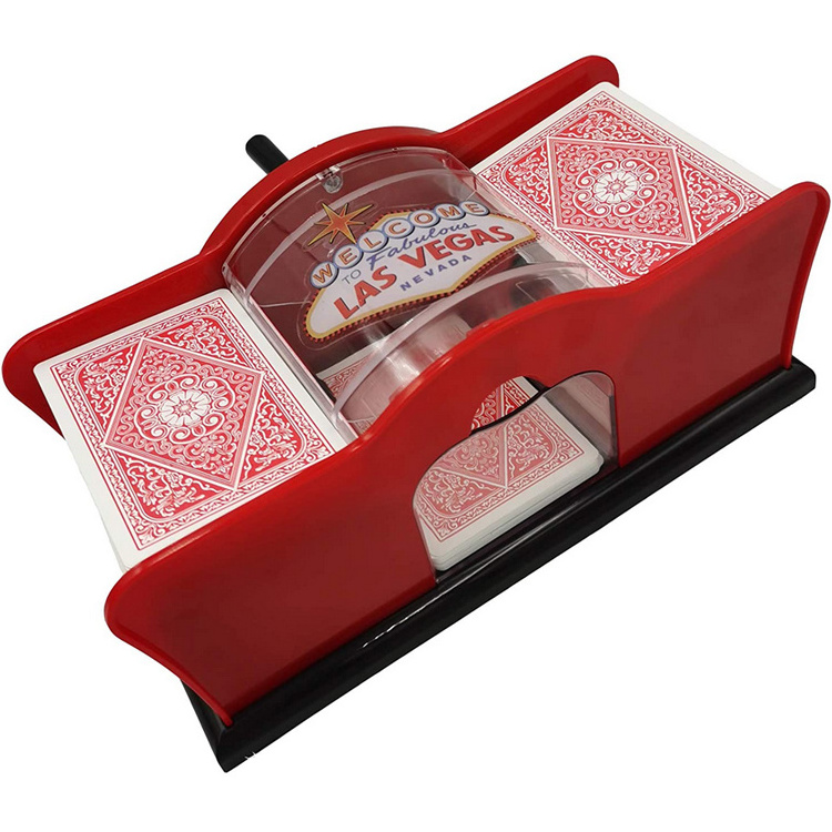 YH Casino 2-Deck Hand Casino Card Shuffler Manual Machine