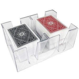 6 Deck Revolving Rotating Canasta Playing Card Tray