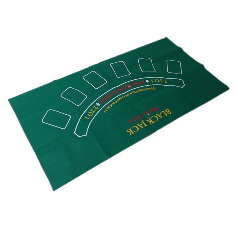 Casino Accessories Double-sided Non-woven Game Tablecloth Russian Roulette & Blackjack Gambling Table Mat