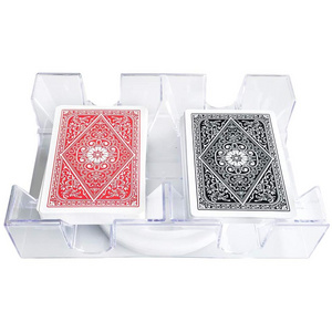 2 Deck Revolving Rotating Canasta Playing Card Tray