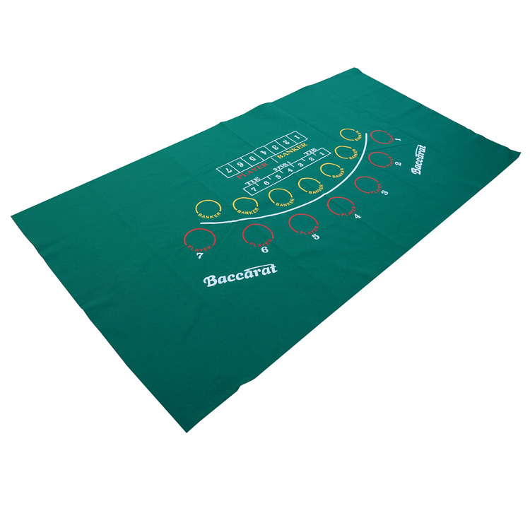 Green Blackjack Casino Layout Table Felt