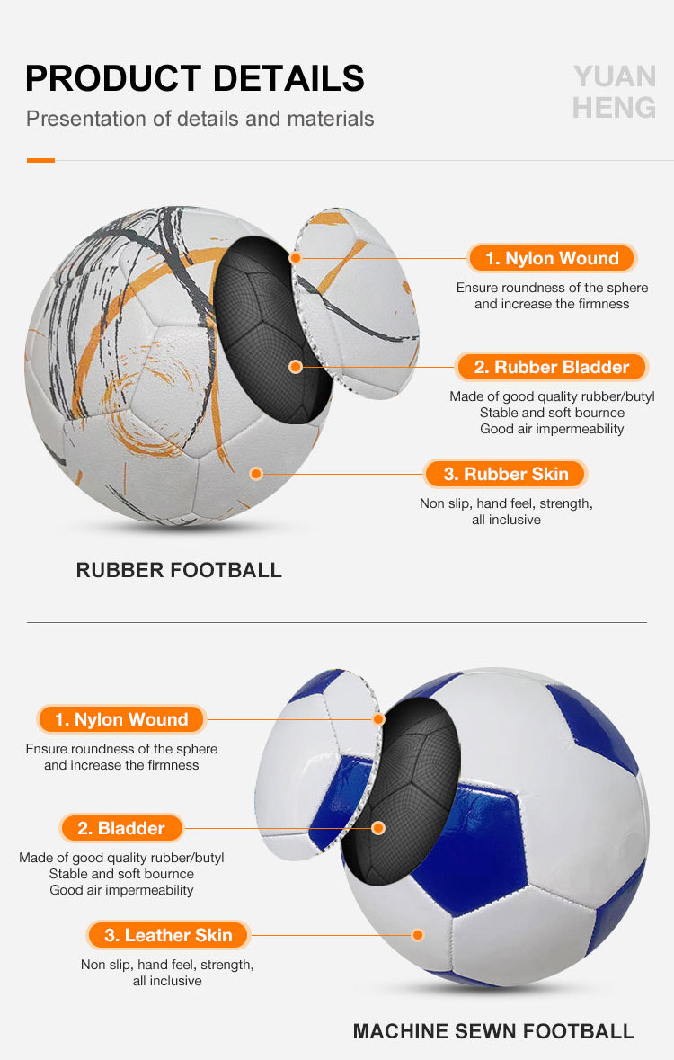 professional football soccer balls Training Quality Official Size cheap soccer balls