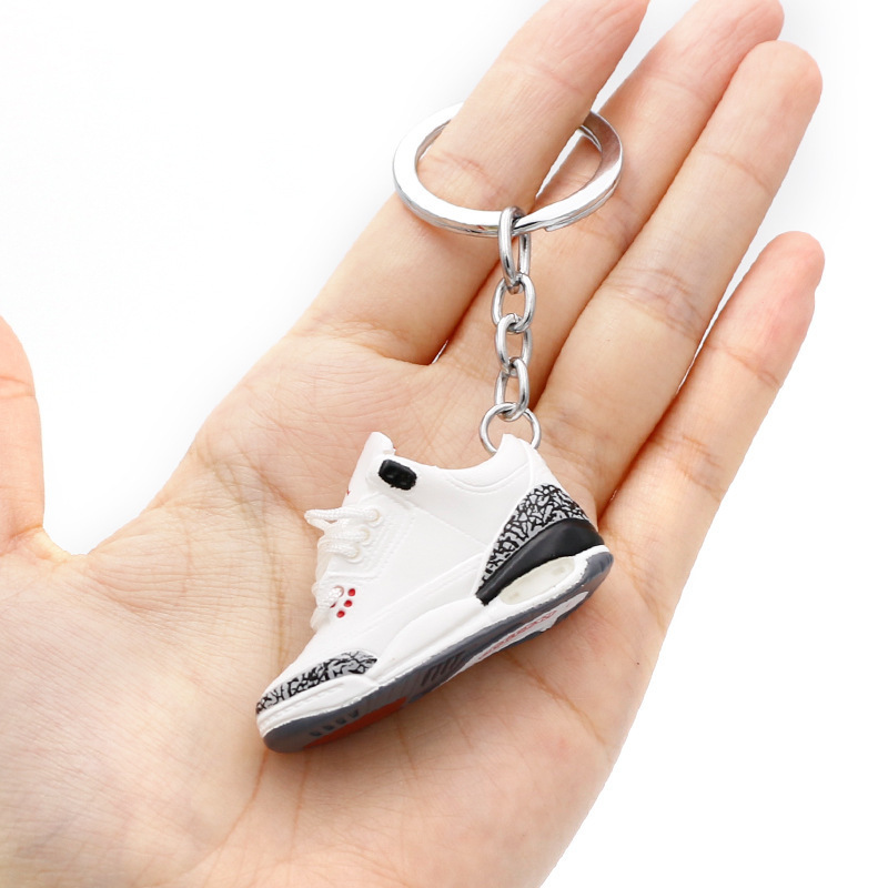 Fashion Creative Mini 3D Basketball Shoes Keychains Sneakers Souvenirs Keyring