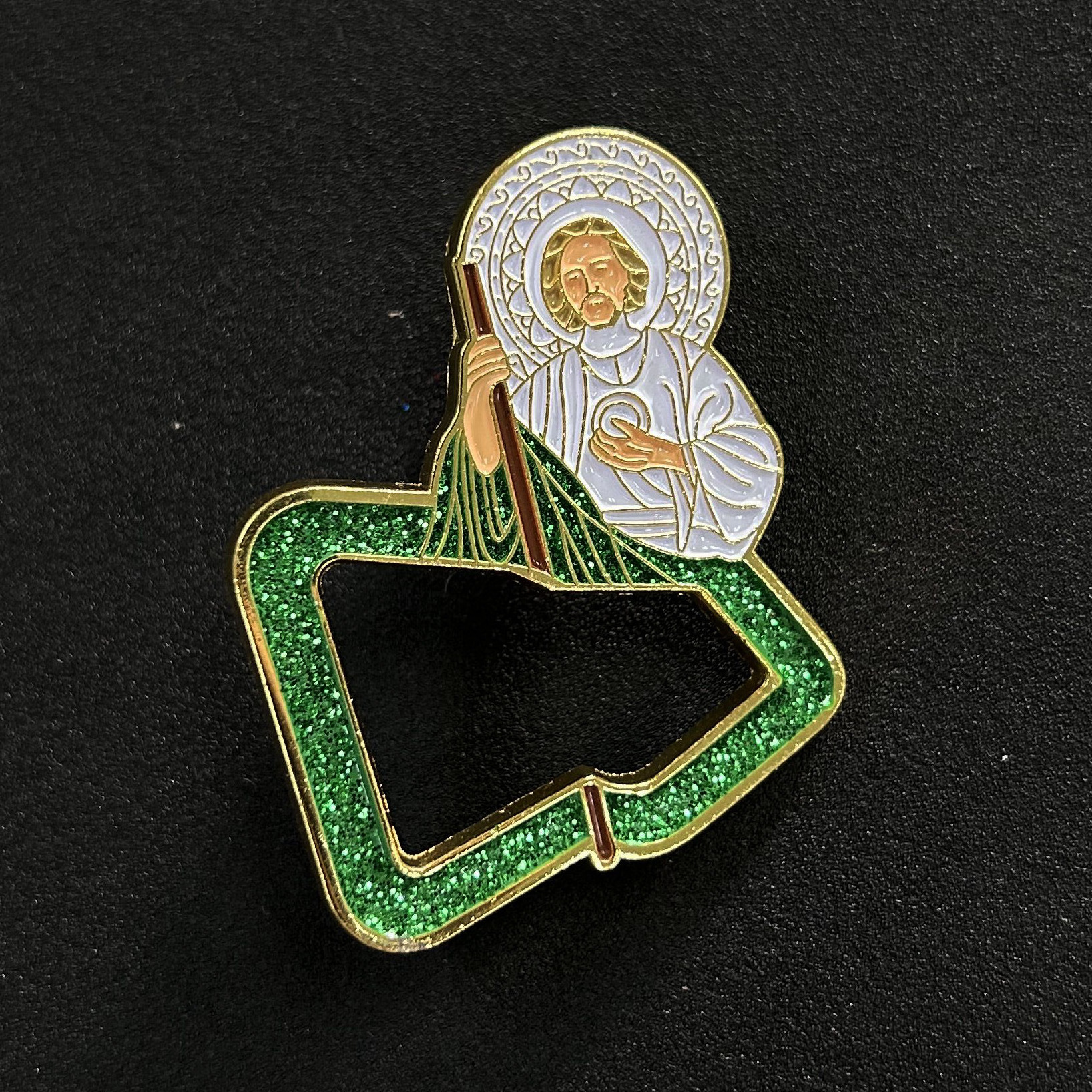 1pc New Jesus Judas Mexican Metal Enamel Cowboy Baseball Hat Cap Pin Anime Mens Cowboy Hat Pin