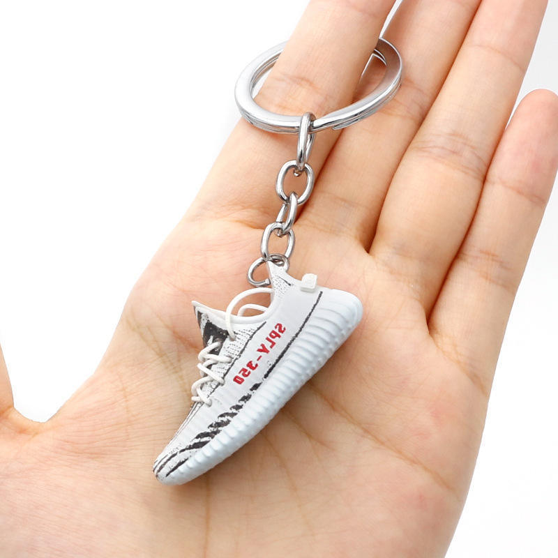 High Quality 3D Mini Basketball Sports Shoes Key Chain Keyring Accessories Sneaker Shoe Keychain