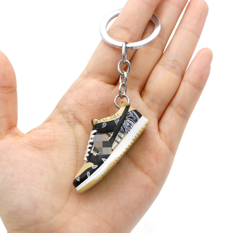 Wholesale Mini Basketball Shoe Keychain 3d Mini Sneaker Keychain Model Cute Sneaker