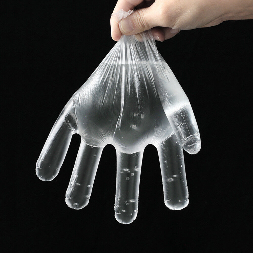 clear powder free vinyl plastic disposable tpe gloves