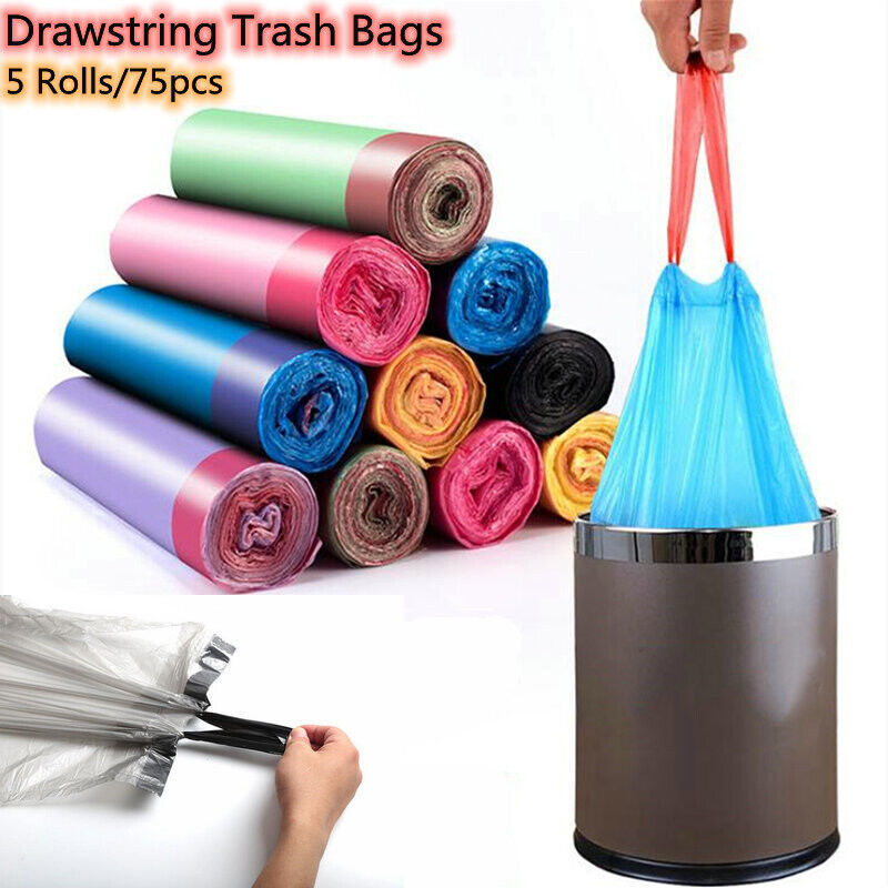 Trash bags 4 gallon small kitchen garbage bags