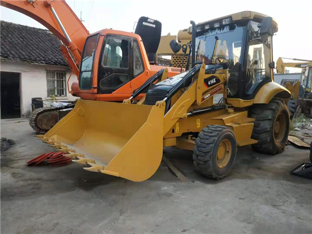 Nearly new cat backhoe loader , CAT used 416e backhoe loader , CAT 416 wheel bachoe loader