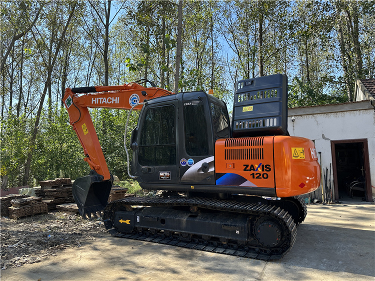 12ton stock hydraulic excavator hitachi zx120 zx120-5 zx120-6 low price crawler excavator machinery for sale